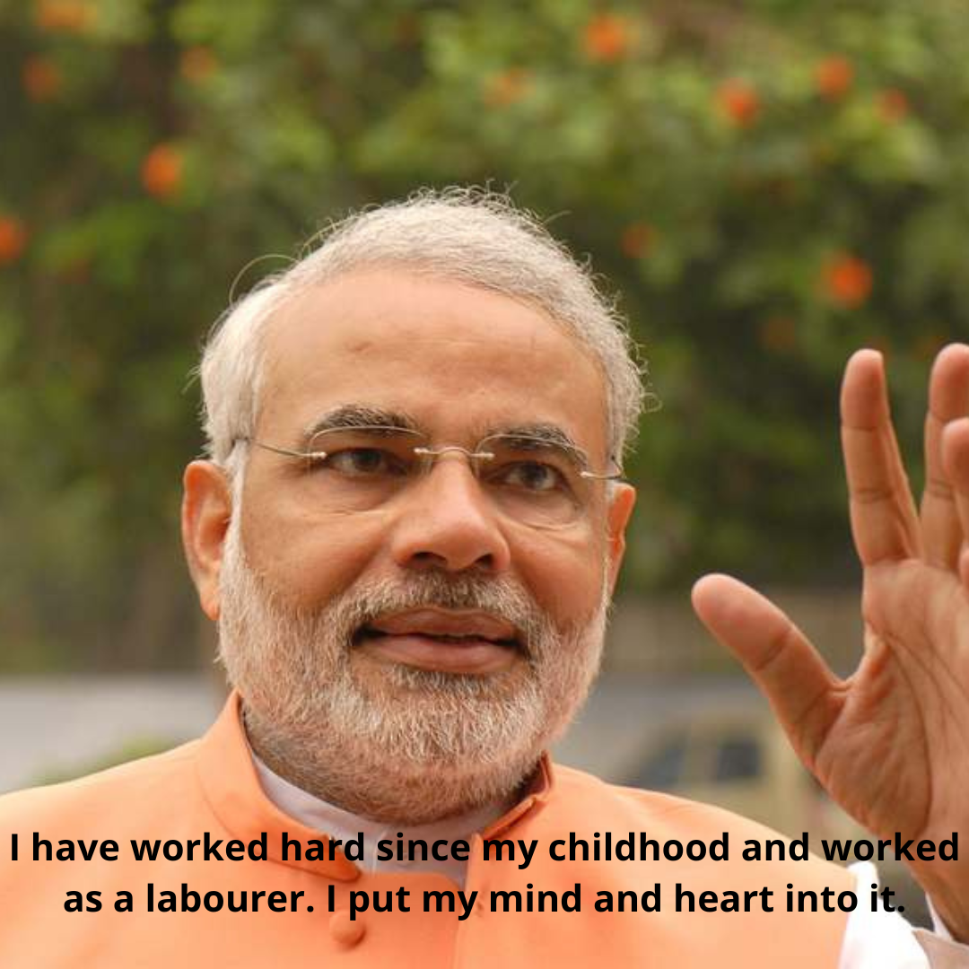 I have worked hard since my childhood and worked as a labourer. I put my mind and heart into it.