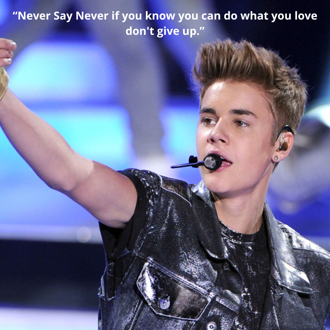 “Never Say Never if you know you can do what you love don't give up.”
