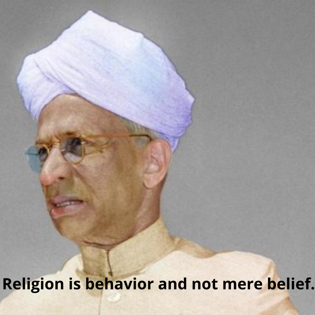 Religion is behavior and not mere belief.