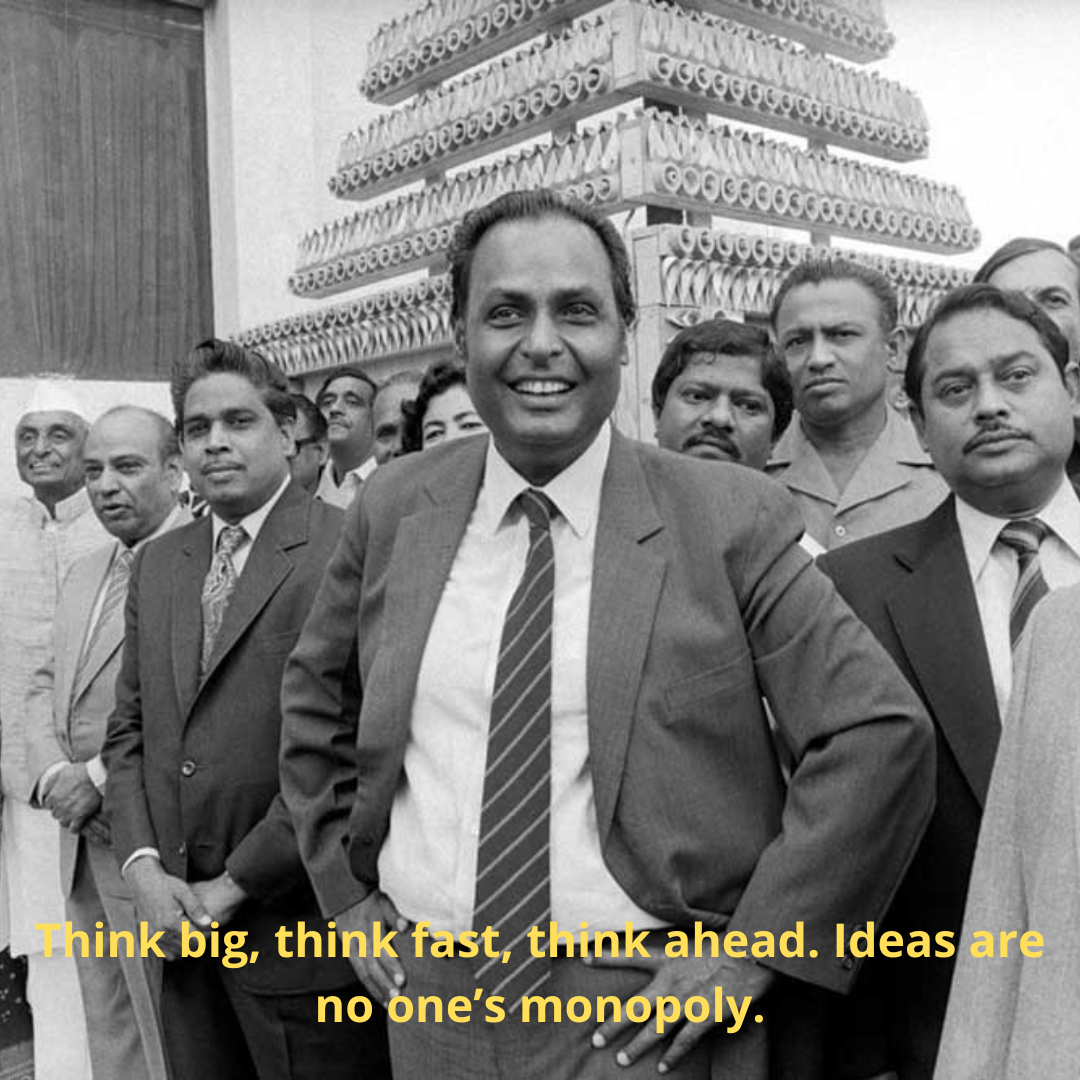 Think big, think fast, think ahead. Ideas are no one’s monopoly.