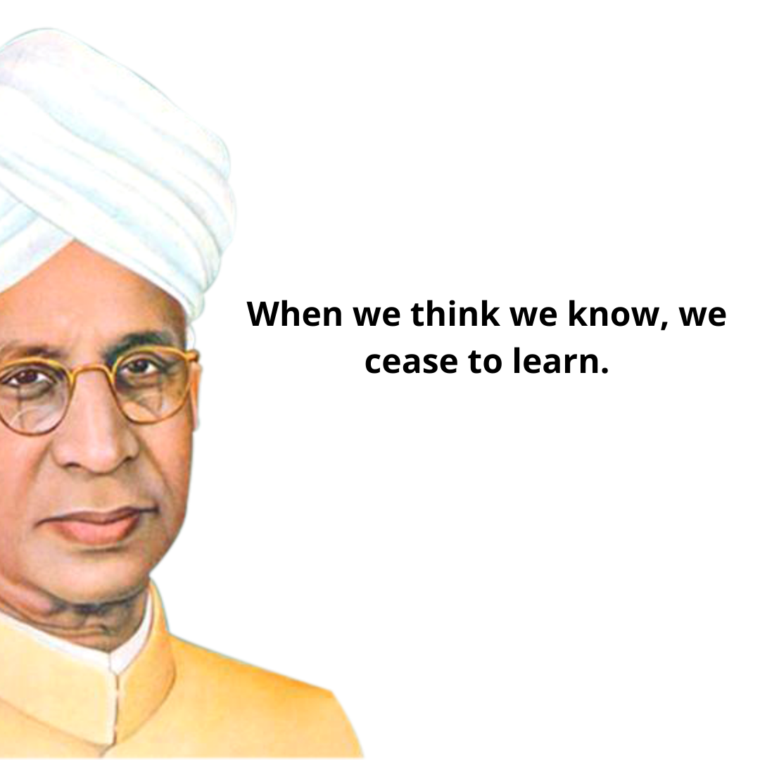 When we think we know, we cease to learn.