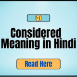 Considered Meaning in Hindi