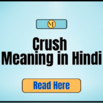 Crush Meaning in Hindi