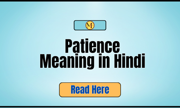 _Patience Meaning in Hindi