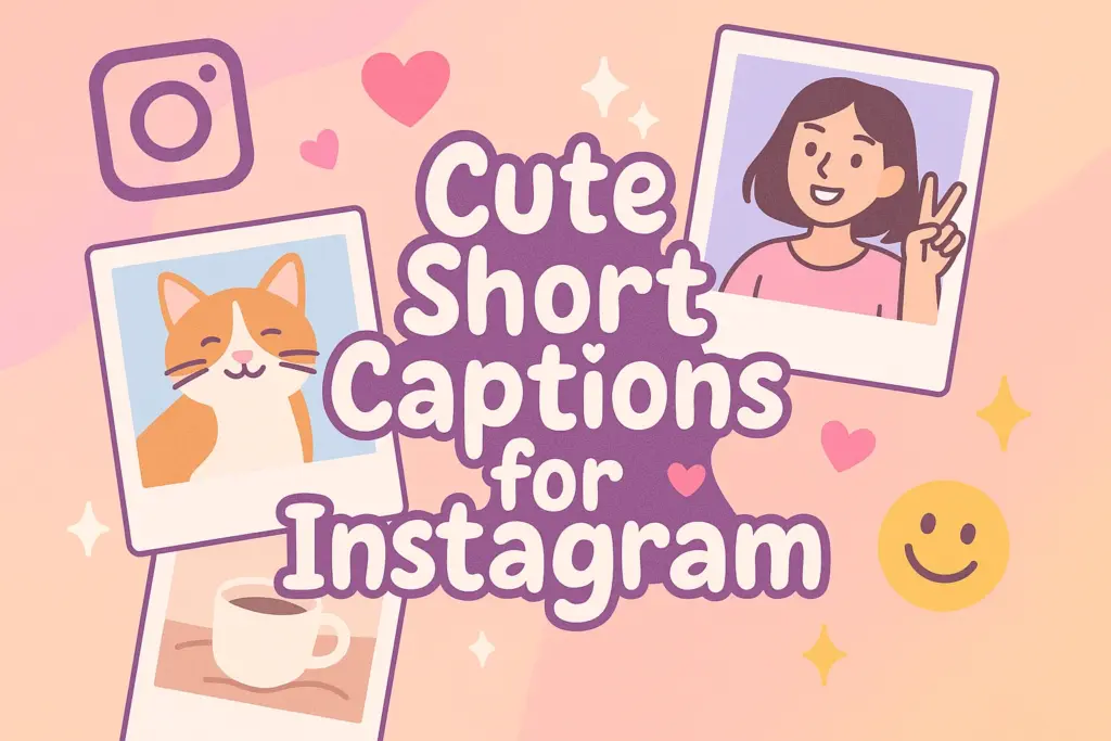 Cute Short Captions for Instagram