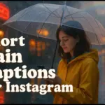 Short Rain Captions for Instagram