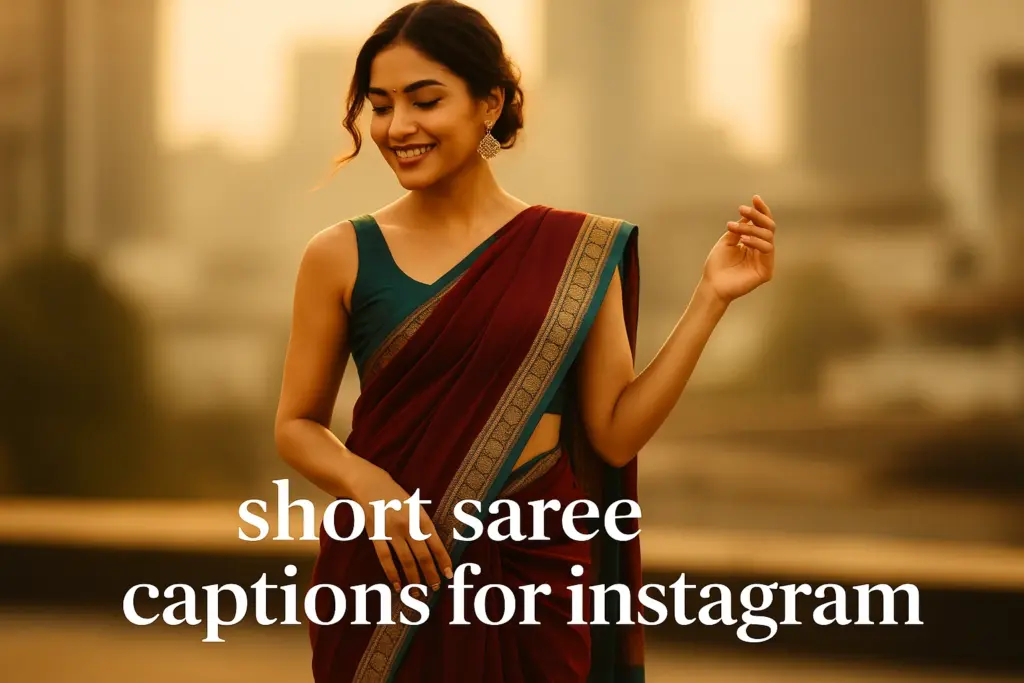 Short Saree Captions for Instagram