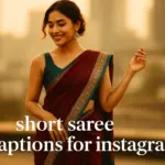 Short Saree Captions for Instagram