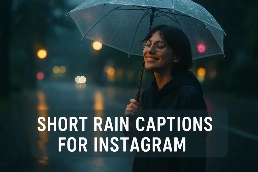 300 Short Rain Captions for Instagram