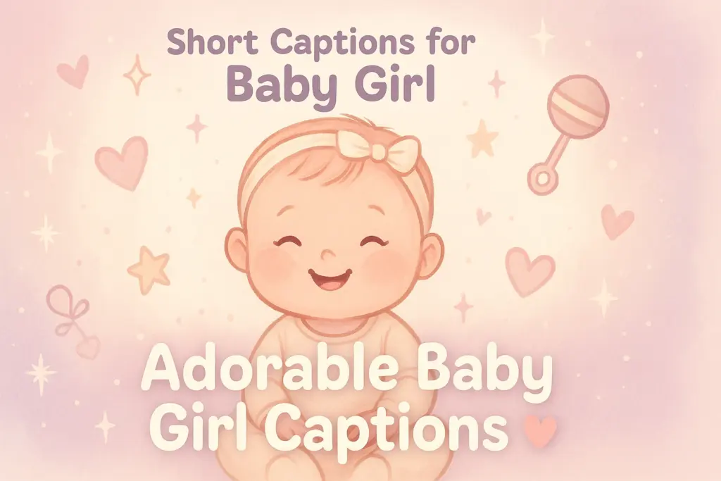 short captions for baby girl