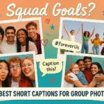 short captions for friends group photo