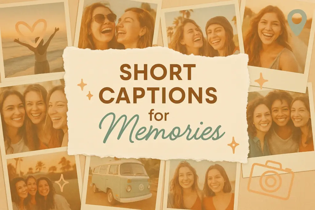 short captions for memories