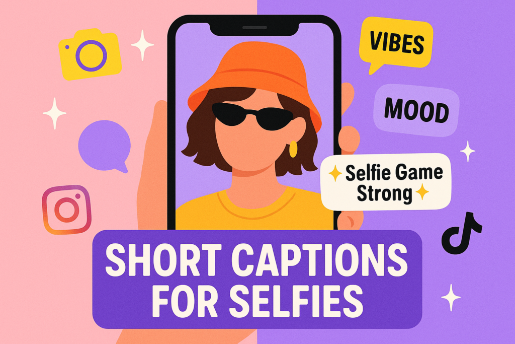 short captions for selfies