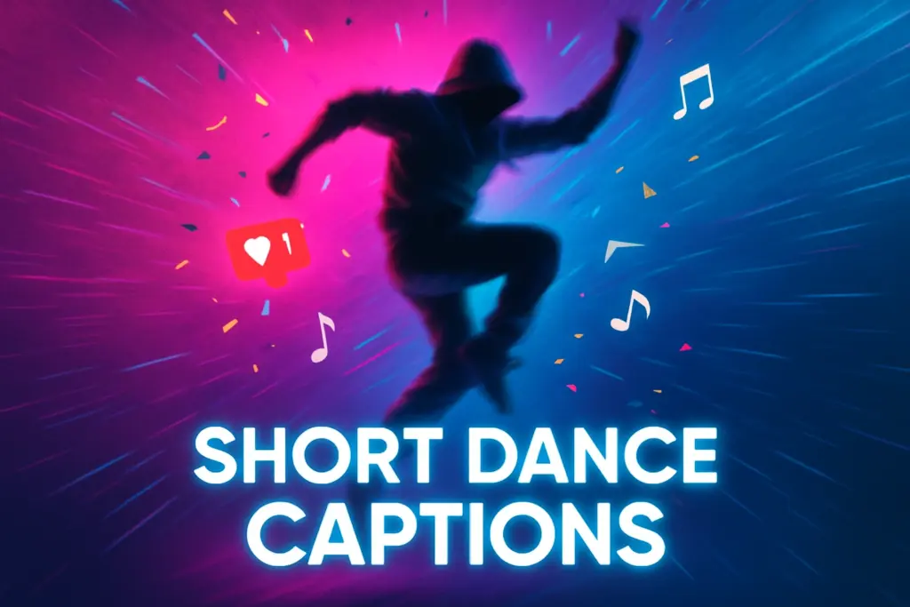 short dance captions for instagram