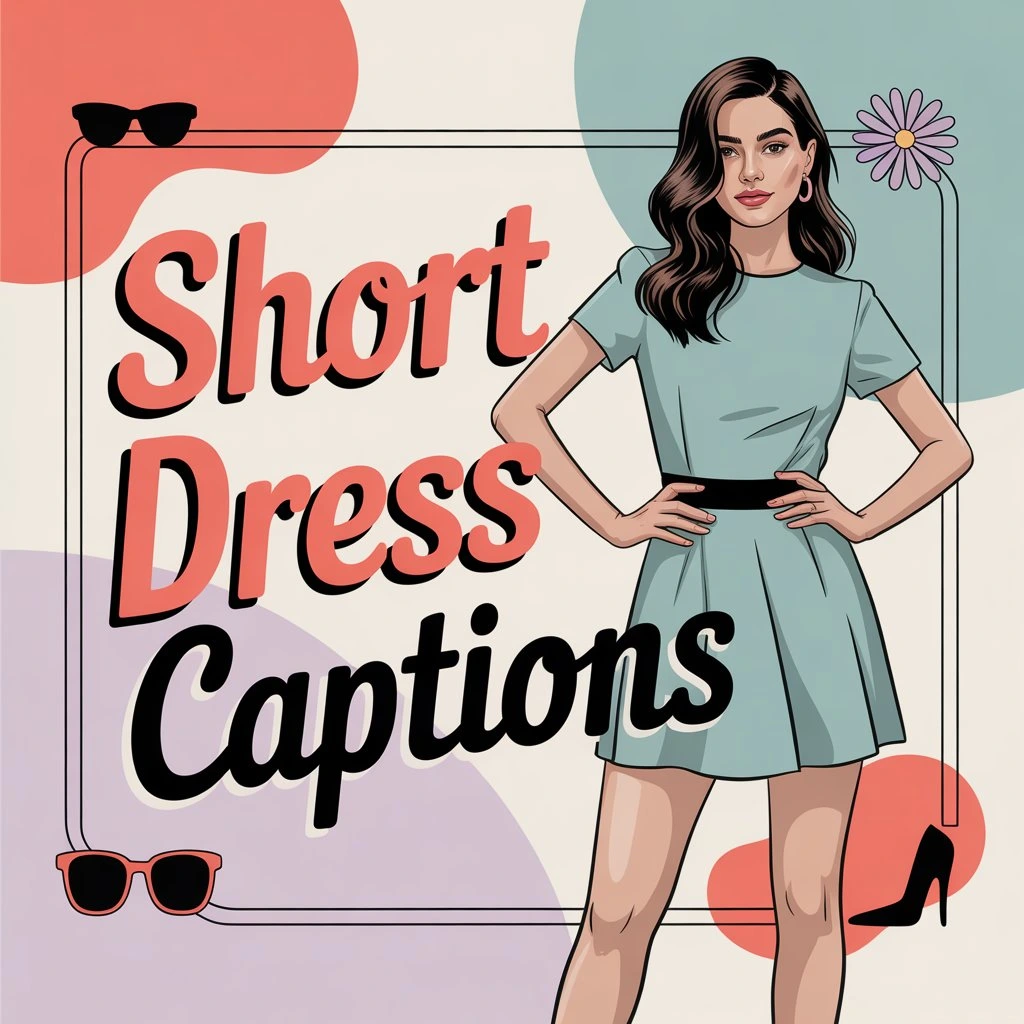 short dress captions for instagram
