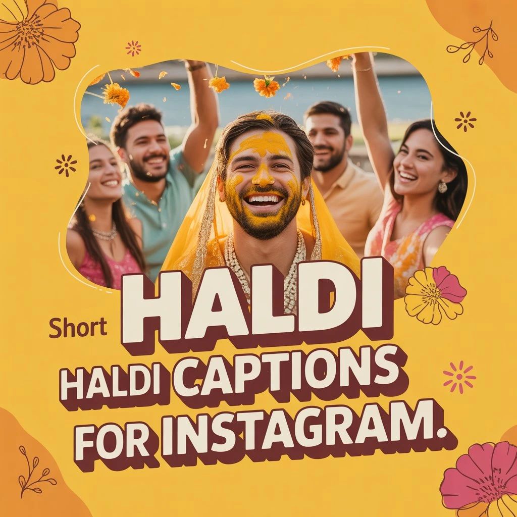 short haldi captions for instagram