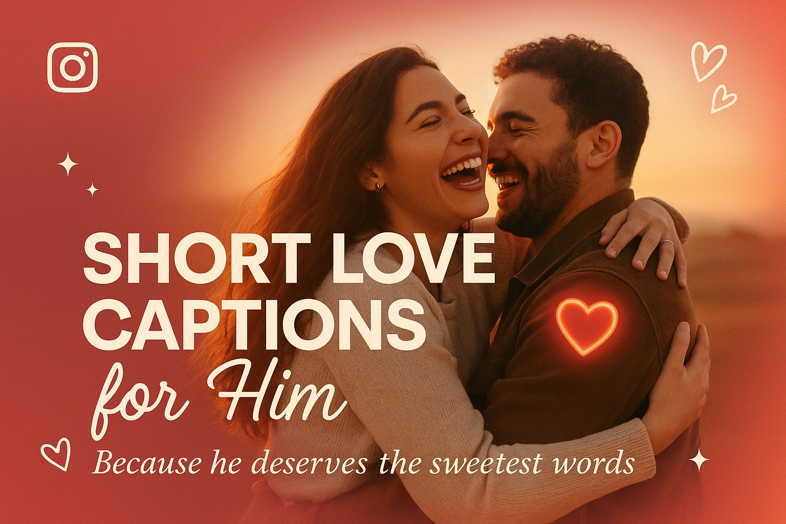 short love captions for instagram for him
