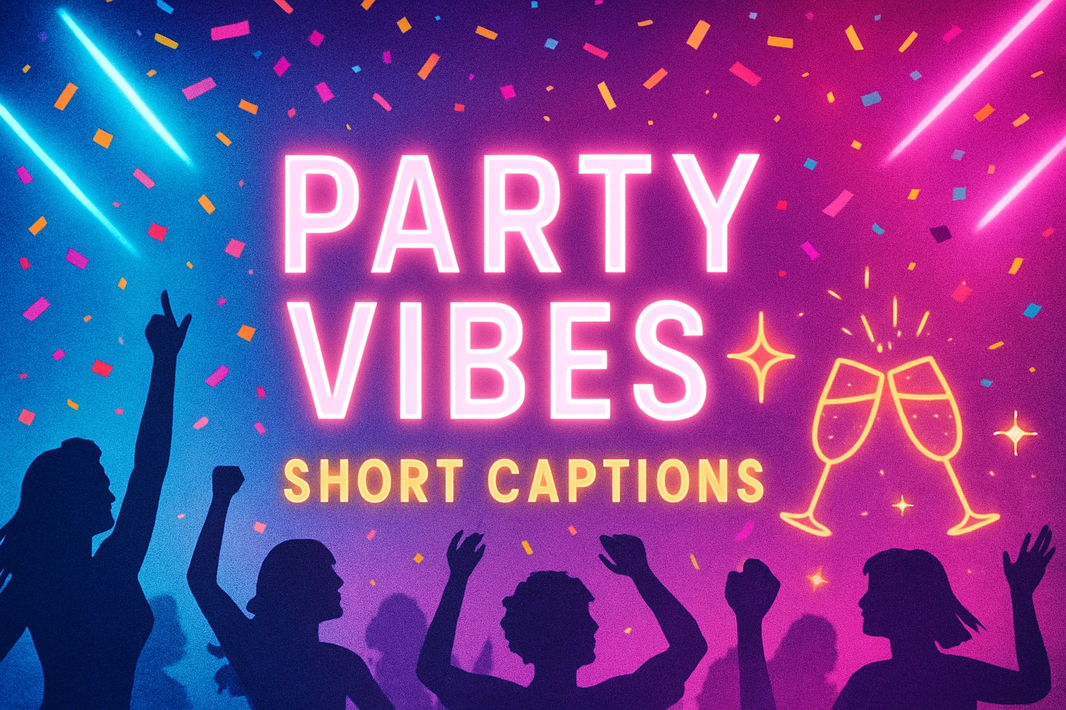 short party captions for Instagram