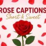 short rose captions for instagram