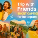 trip with friends short captions for instagram