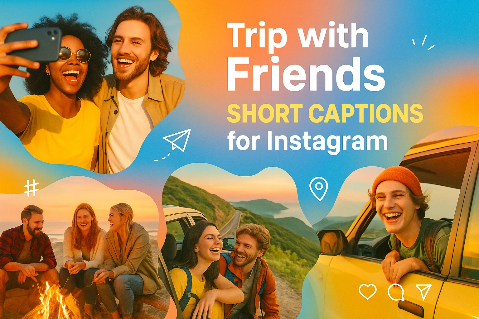 trip with friends short captions for instagram